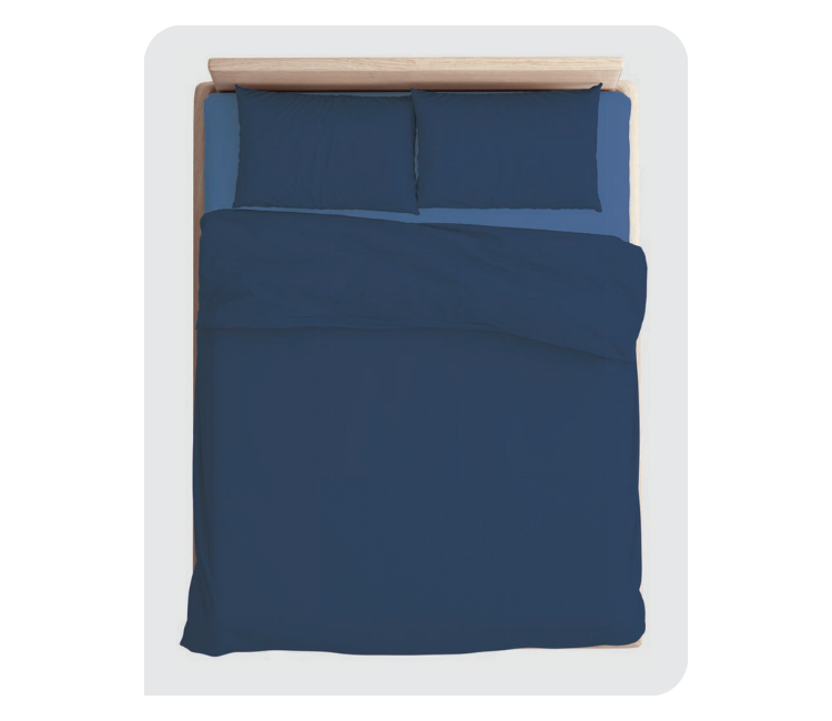 DYED 04 Poseidon Blue Bedsheet