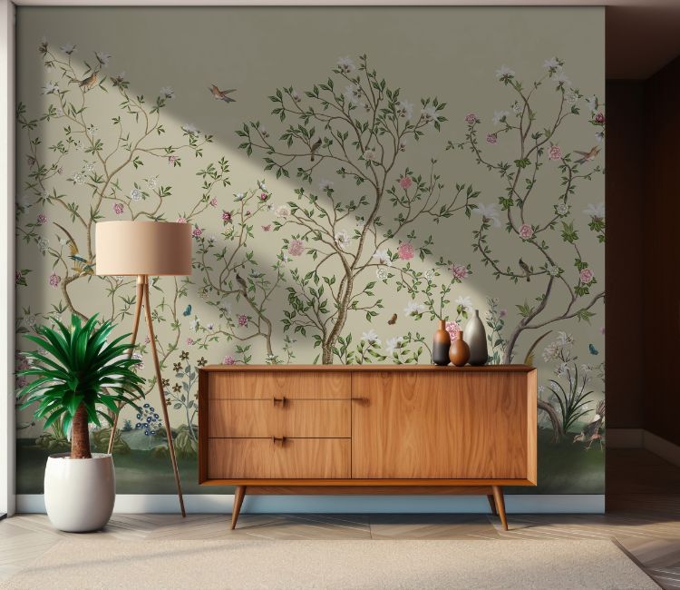 Floral Customized Wallpaper 941_DA